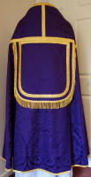 Purple High Mass Set of Roman Church Vestments